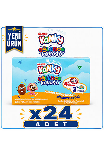 Ülker Kanky Mini Yumurta Eğlence Kutusu (40 g) x24 adet
