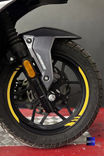 Banxtre Thick Cut Wheel Rim Strip Sticker Set Compatible with All Scooters