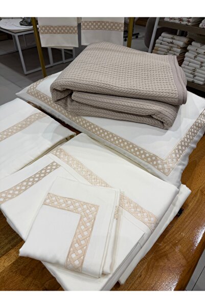 incisecrethome Knitted Pique Duvet Cover Set