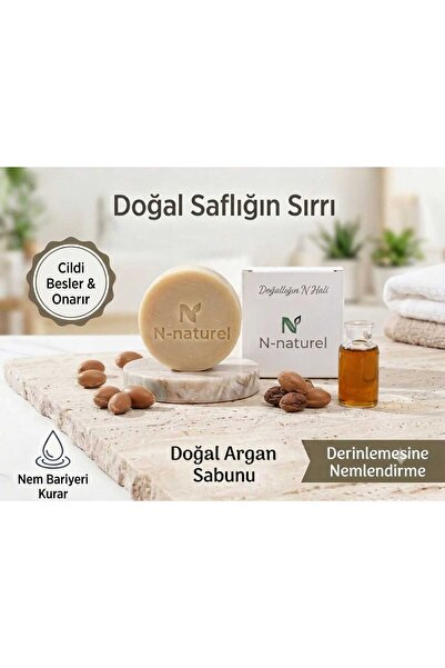 Doğal El Yapımı Argan Sabunu - Yoğun Nemlendirici ve Besleyici