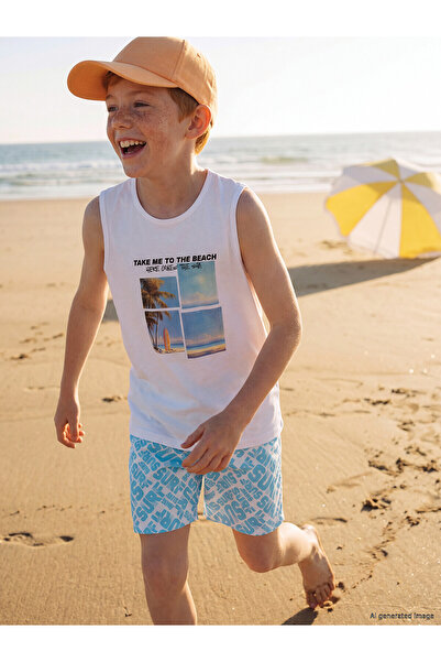 LC Waikiki Peak New Season Printed Boys' Swimsuit Set