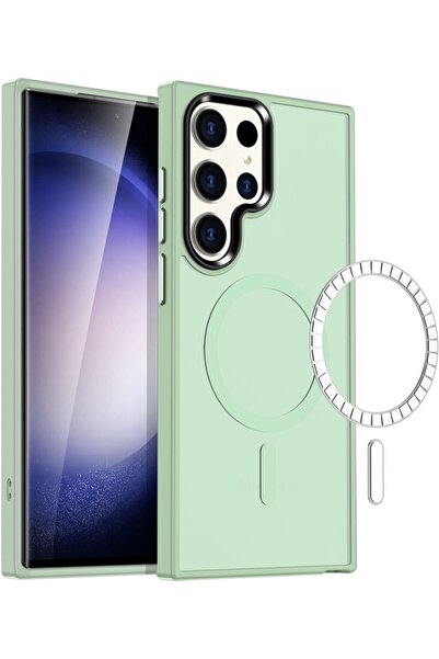 HappyCase Ημιδιάφανη Σκληρή Θήκη MagSafe - Samsung Galaxy S23 Ultra - Matte G...