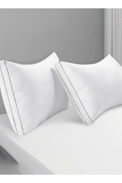 Medical Sleep 2 Pieces Bed Pillow with Double Silver Line 100% Cotton - 1500 ...
