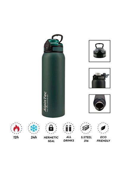 AlpinTec Παγούρι Θερμός Wayfarer 1000 ml Πράσινο
