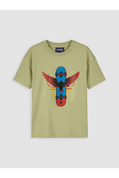LC Waikiki Crew Neck Printed Boy's T-Shirt
