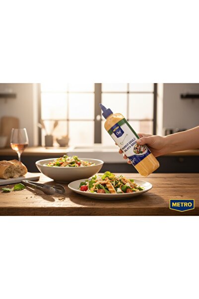 Metro Chef Fransız Usulü Salata Sosu 730 G - Gurme Lezzet, Pratik Sıkma Şişe ...