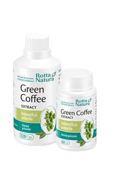 Rotta Natura Pachet Extract de Cafea Verde 120 capsule + 60 capsule Cadou