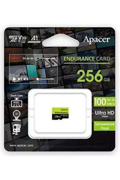 Apacer microSDXC 256GB U3 V30 A1 UHS-I με Αντάπτορα