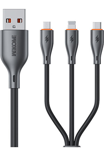 OEM Καλώδιο USB σε Lightning / micro USB / Type-C 1.2μ (WDC-79)