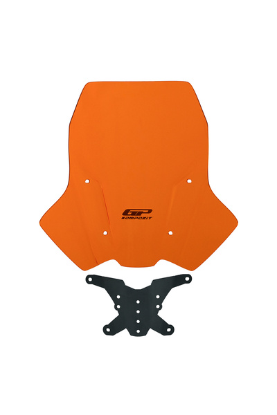 GP KOMPOZİT KTM 250 Adventure 2020-2024 Uyumlu Ön Cam Turuncu 38 cm