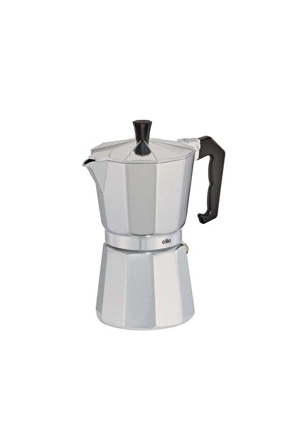 Cilio Espressor pentru 6 cesti, argintiu, colectia Classico -