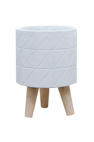 MARHOME Γλάστρα 06-00-21202-2 D16x23,5cm Λευκό