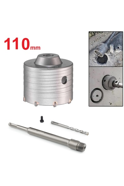 Depolife SDS Elmas Beton Delme Pançı 110mm Beton Duvar Taş Delme Ucu Profesyo...