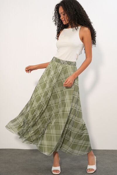 Hiccup Bdart High Waist Floral Print Maxi Skirt