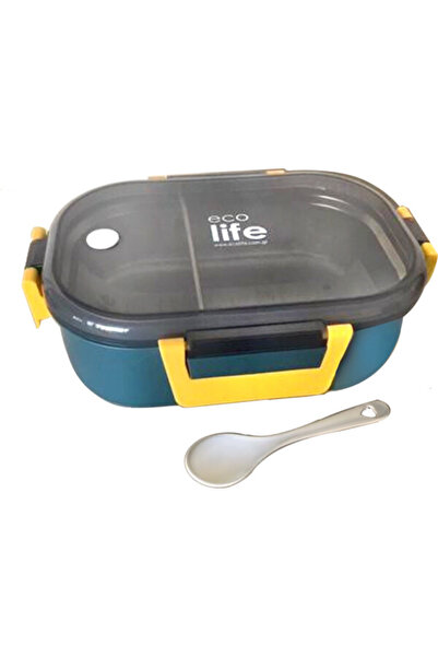 Ecolife Δοχείο Φαγητού με Διαχωριστικό 900ml Μπλε 33-BO-9069
