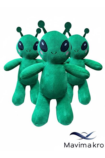 Home MAVİMAKRO Sevimli Yeşil Uzaylı Peluş Oyuncak - 30 cm Uyku Arkadaşı