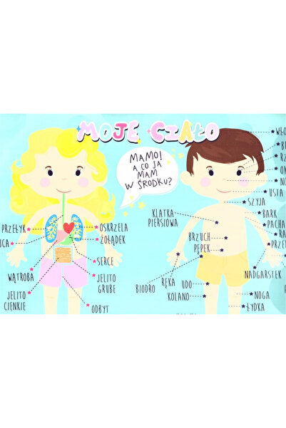 HENRY Suport pentru birou My Body, dublu fata, din vinil, multicolor, 342x523...