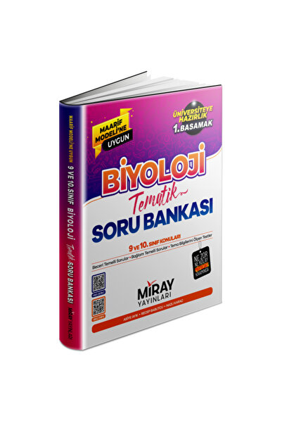 Miray Yayınları Miray Maarif Model TYT Biyoloji Soru Bankası (Üniversiteye Ha...