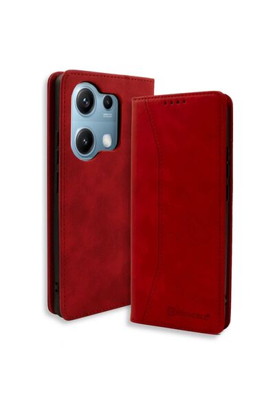 Bodycell Θήκη Xiaomi Redmi Note 14S Book Case Πορτοφόλι - Red