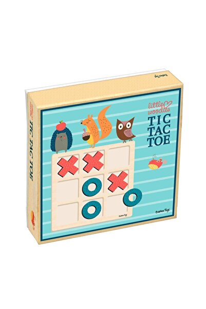 Barbo Toys Joc memory si tic-tac-toe Little Woodles, din lemn, pentru copii, ...