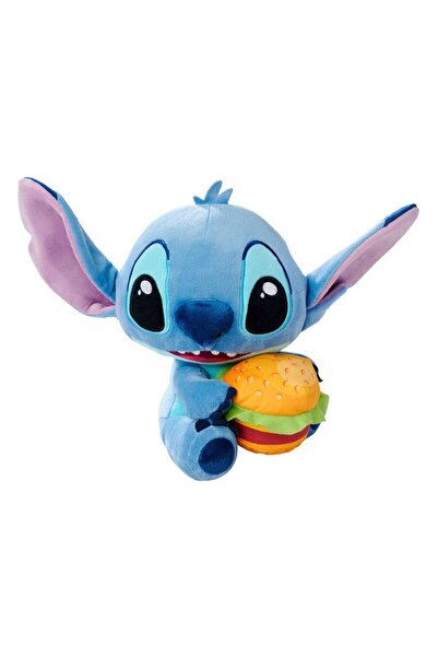 Simba Jucarie de Plus Stitch cu Burger 25 cm - Lilo & Stitch, Multicolor