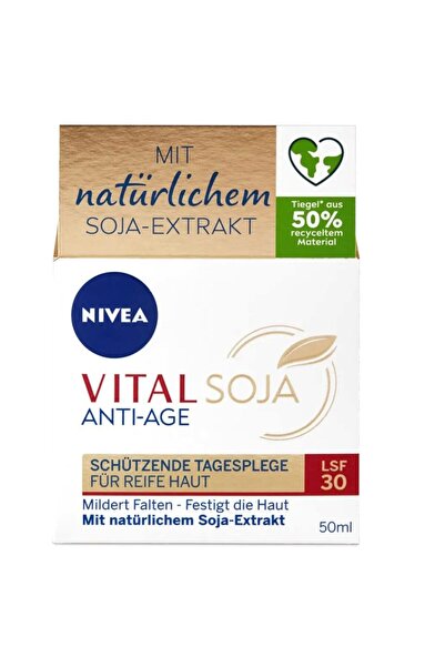 NIVEA Κρέμα προσώπου, 50 ml, Αντιγηραντική Ζωτική Σόγια Ημέρας