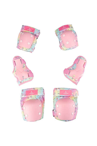 ACTION ONE Set protectii copii Candy, genunchiere, cotiere si aparatori inche...