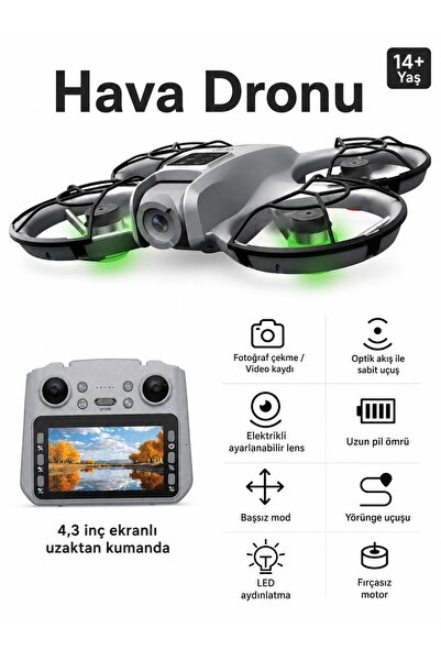 ATLT ATLANTİS M2 DRON HAVA AERİAL DRONE 1080P FULL HD YÜKSEKLİK KORUMA 360° D...
