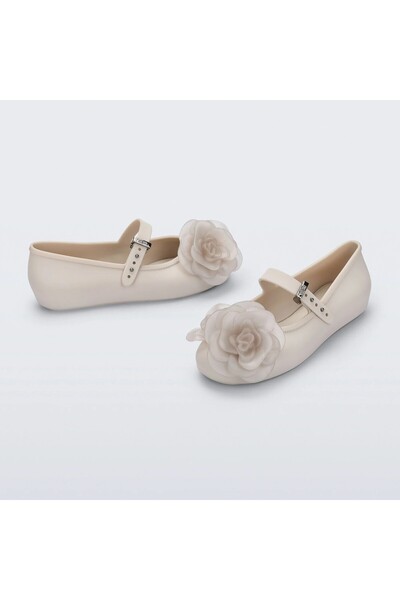 Melissa Mıni Soft Ballerina Çiçekli Bej