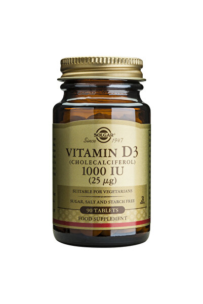 Solgar Βιταμίνη D3 1000 IU 90 Δισκία