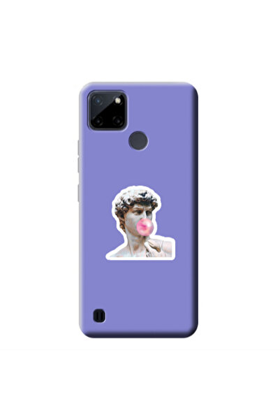 Other Realme C25Y Bubble Purple Colored Silicone TPU Θήκη