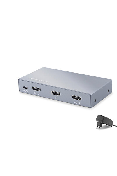 Skygo Hdmı Splitter Edıd 4K 60 Hz 1 Giriş 2 Çıkış Gri HDX1428