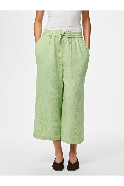 PIECES Kalhotky Culottes PCSASTINA HW z mušelínu