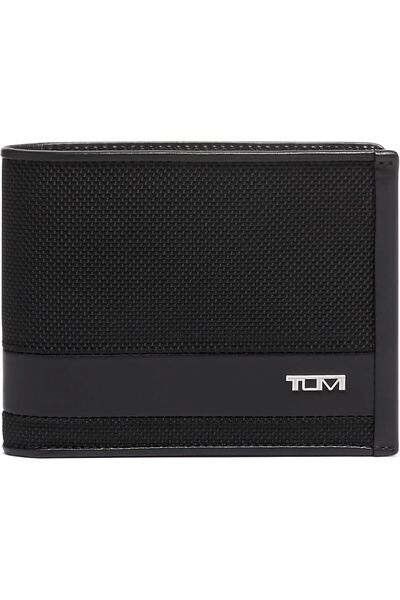 TUMI Nylon Wallet for Men, Modern Black Design, with Coin Pocket, Multiple Co...