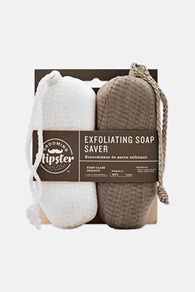 Grooming Hipster 2 Pieces Exfoliating Soap Saver, Multicolor
