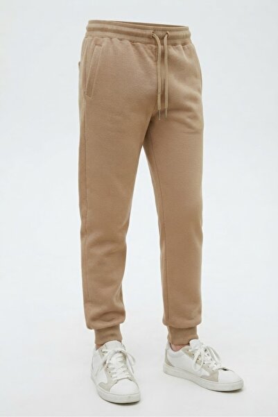 NACAR STORE Unisex Kids Beige Lycra Sweatpants