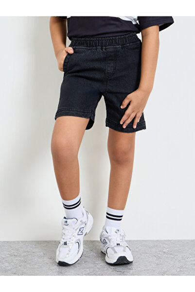 Styli Boys Plain Denim Shorts