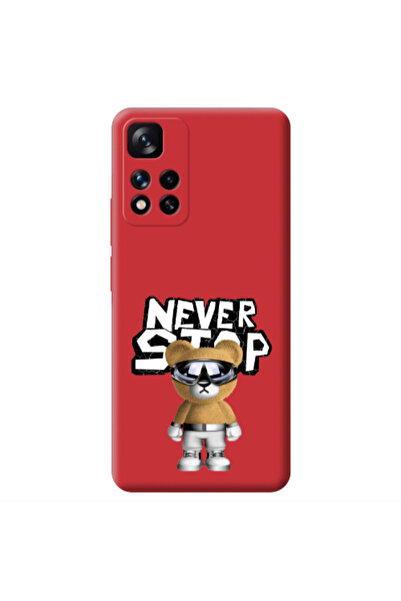 Other Xiaomi Redmi Note 11 Pro 5G Never stop Red Colored Silicone TPU Θήκη