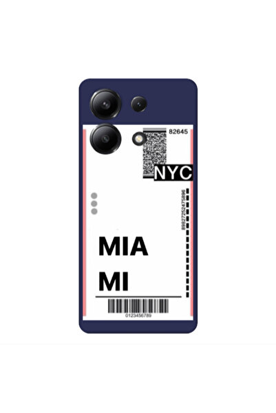 Other Xiaomi Redmi Note 13 4G Miami NYC Dark blue Colored Silicone TPU Θήκη