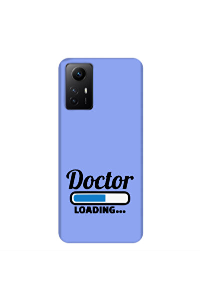 Other Xiaomi Redmi Note 12s Doctor Loading Light Purple Colored Silicone TPU ...