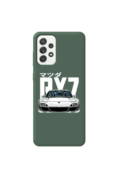 Other Samsung A52 Car Rx7 Dark Green Colored Silicone TPU Θήκη