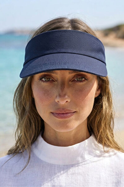 Marina Swimwear قبعة واقية من الشمس - قبعة لاعب التنس - قبعة جولف باللون الأز...