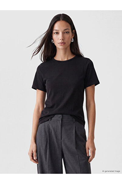 LC Waikiki Lcw Everyday Black Crew Neck Women's T-Shirt