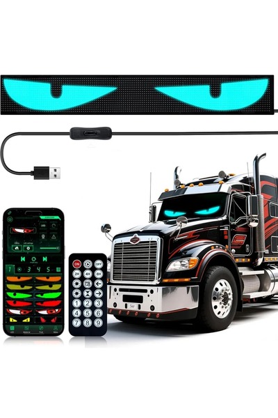 OEM Εύκαμπτο LED Matrix Πάνελ Αυτοκινήτου 16×96 pixel 5v με Bluetooth JN-2853...