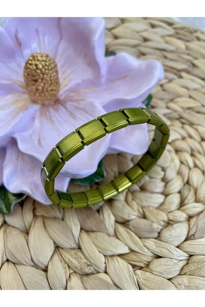 LOTUSBUTİKTR Colorful Italian Steel Bracelet