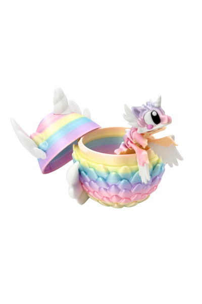 Eva Prints Set Mini Celestial Dragon Unicorn, figurina articulata printata 3D