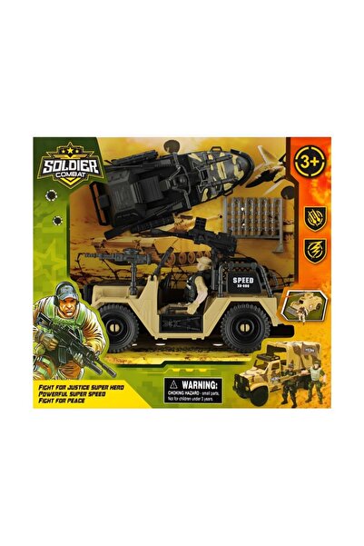 MC Micostore Jucarie set masina + salupa militara cu soldat si accesorii Mega...