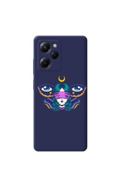 Other Xiaomi Poco X5 Pro Eye in my ear Dark blue Colored Silicone TPU Θήκη