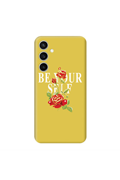 Other Samsung S24 Plus Be Your Self Yellow Colored Silicone TPU Θήκη