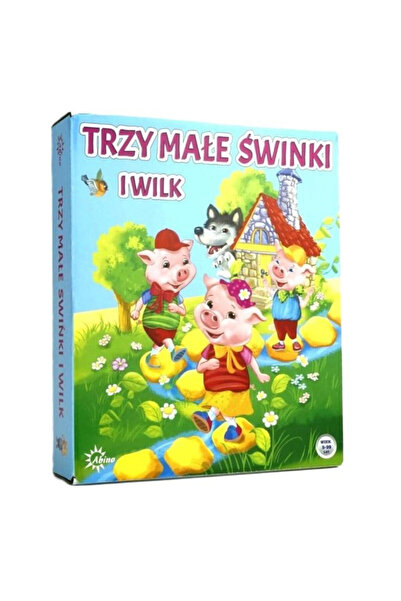 ABINO Joc de societate Trzy Male Swinki (Cei Trei Purcelusi), pentru copii 3+...